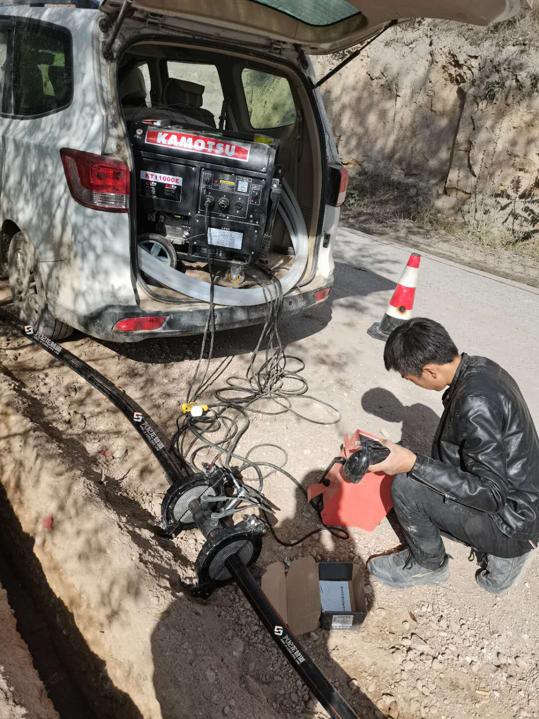“兴纪龙”埋地燃气专用管，对接施工图